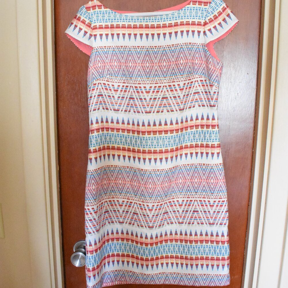 Vince Camuto Midi Geometric Dress